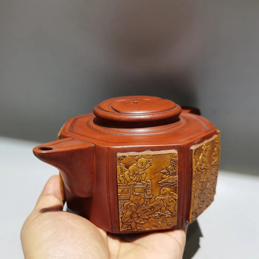 Chinese Yixing Zisha Clay Teapot Wuzi Dengke Pot Chen Zhongmei 380ml
