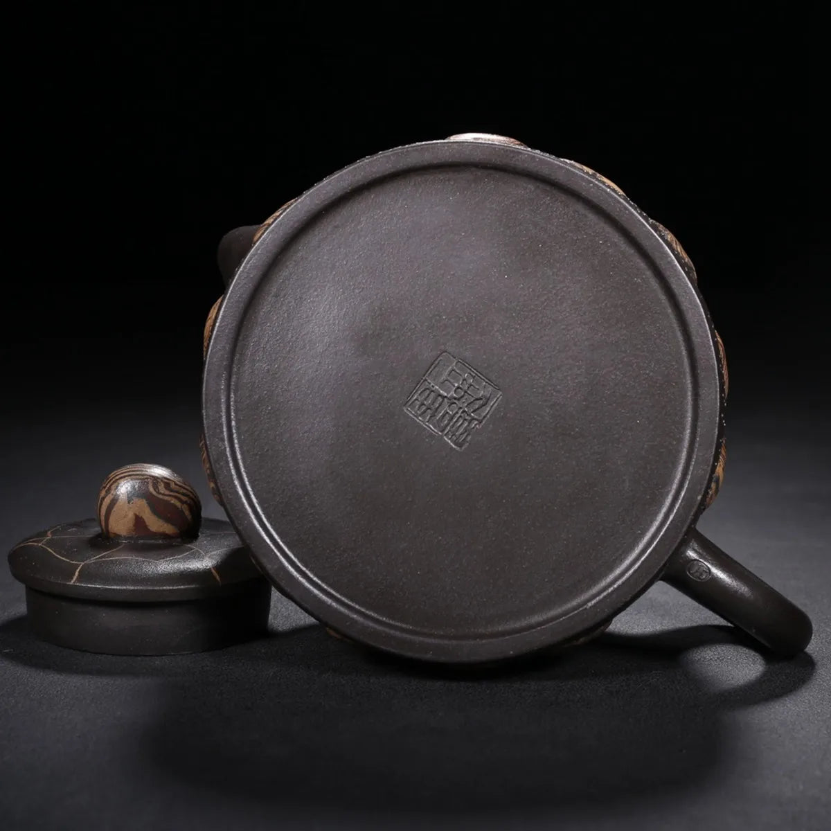Chinese Yixing Zisha Clay Teapot Yuhua Stone Pot Lv Yaochen 450ml