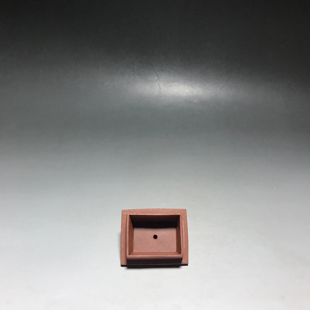 Chinese Yixing Zisha Clay Teapot archaic rhyme square Pot Jinding trademark 350ml