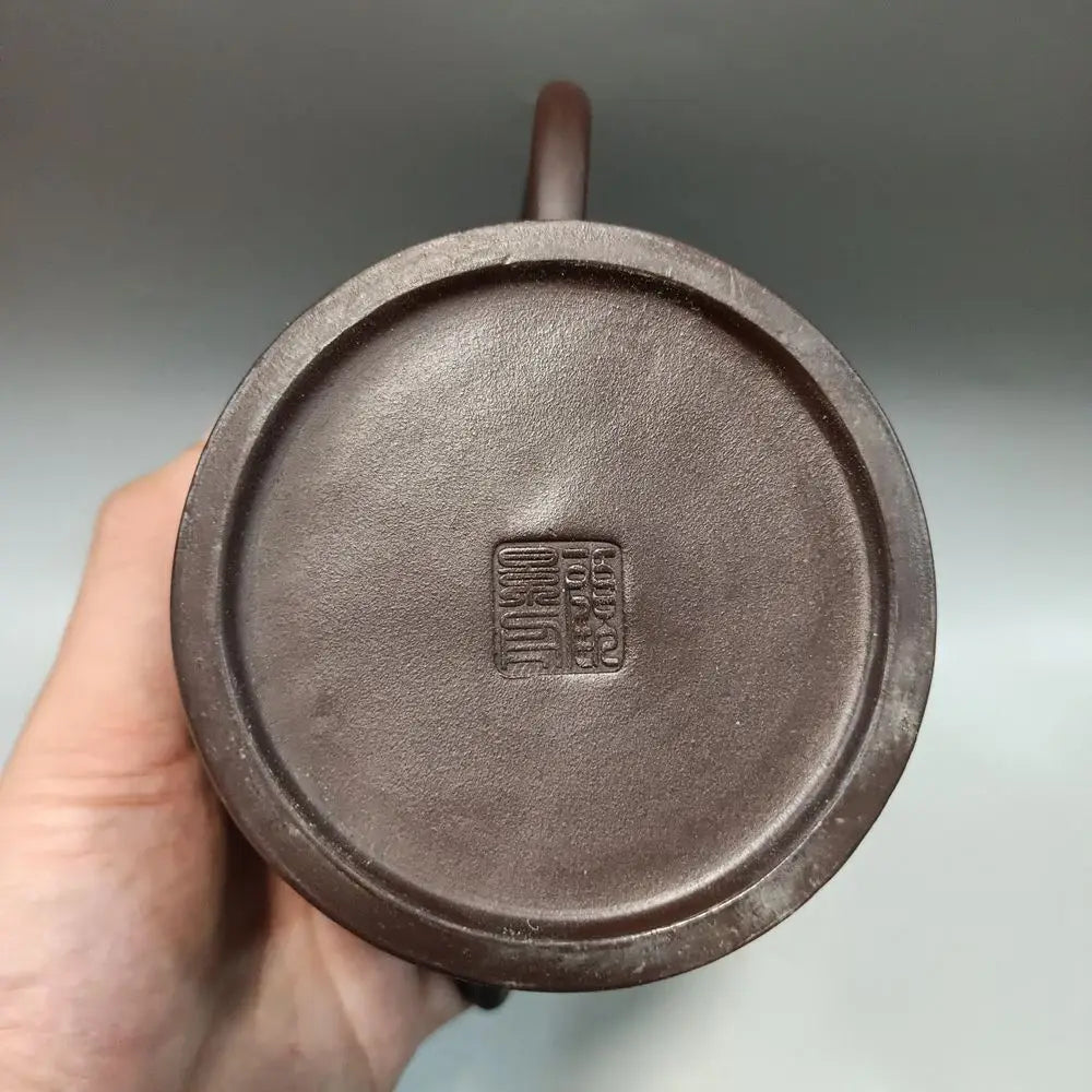 Chinese Yixing Zisha Clay Teapot carved word Pot Gu Jingzhou 800ml