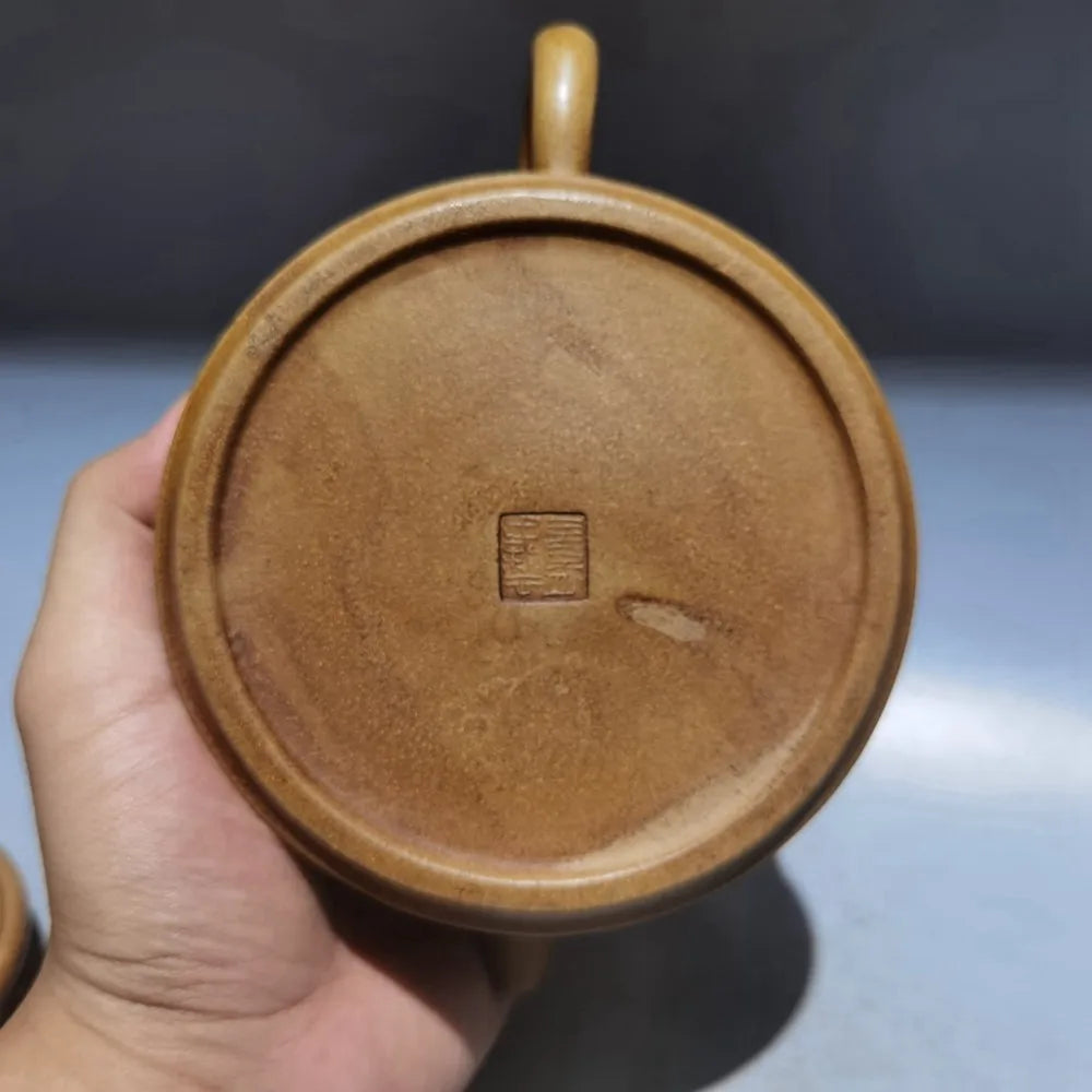 Chinese Yixing Zisha Clay Teapot carving word Hanwa Pot Gu Jingzhou 420ml