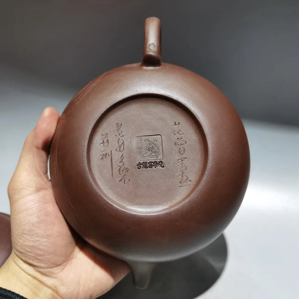 Chinese Yixing Zisha Clay Teapot kiln change Large Antique Pot Gu Jingzhou 560ml