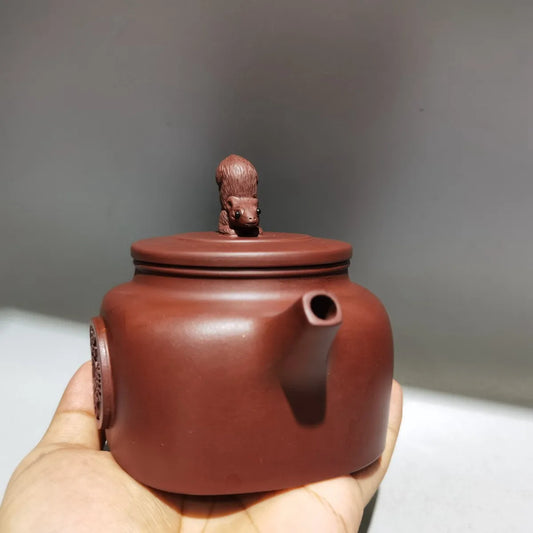 Chinese Yixing Zisha Clay Teapot mouse wealth Pot Jinding trademark 280ml