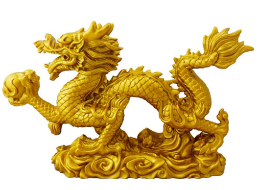 Chinese zodiac dragon feng shui dragon bead handicraft furnishing articles Prosperous home decoration decoration mascot statue