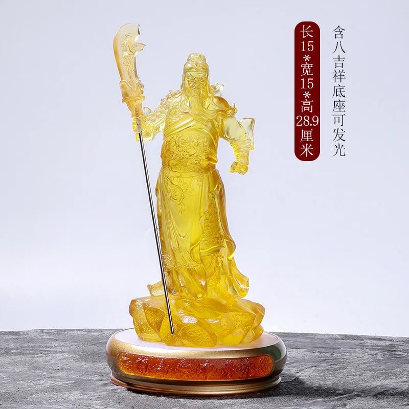 Coloured Glaze Guan Gong A Great Hero Military Saint Guan Yu God of Wealth Guan Shengdijun