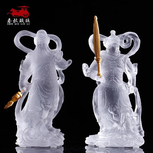 Coloured glaze Buddha Statue Skanda Guardian General Deva Guangong Kalan Bodhisattva The Four Heavenly kings door god