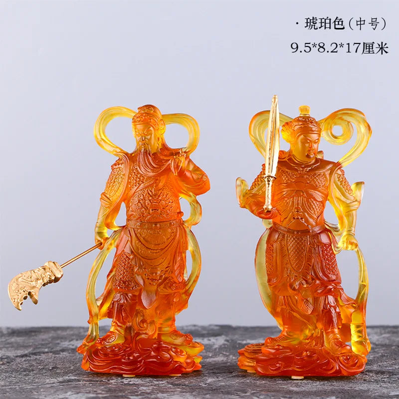 Coloured glaze Buddha Statue Skanda Guardian General Deva Guangong Kalan Bodhisattva The Four Heavenly kings door god