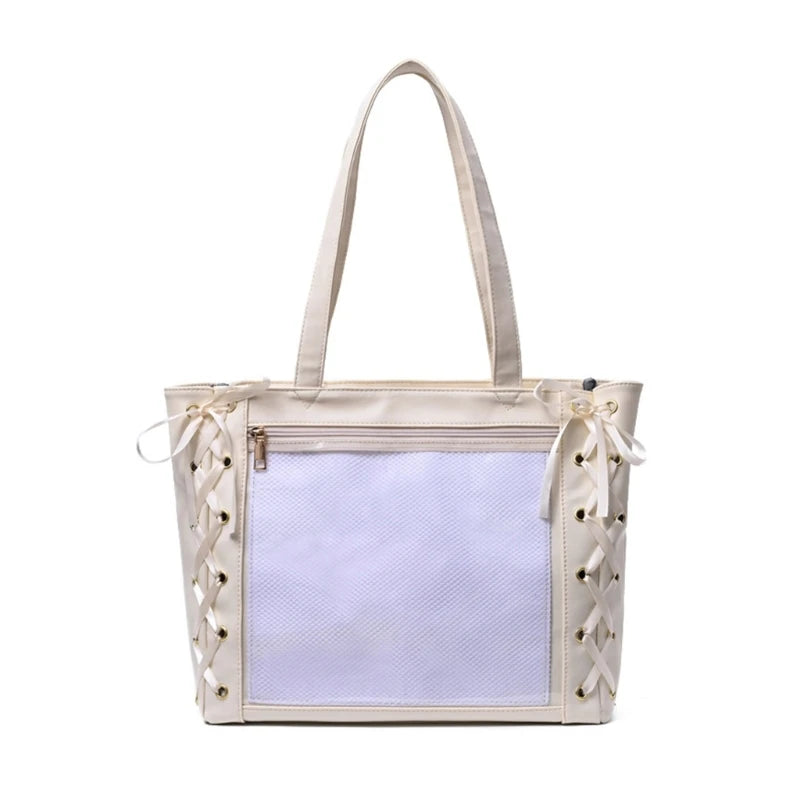 Contemporary Ribbon Handbag Tote Effortlessly Maintain Orderliness in Your Life