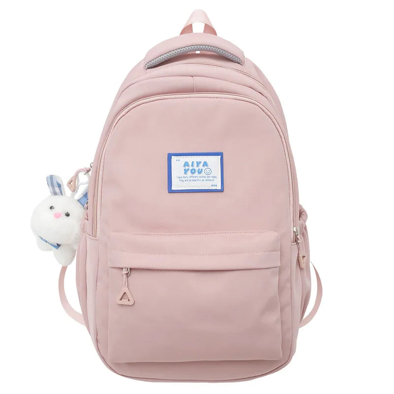Cool Girl Purple Waterproof College Backpack Trendy Women Kawaii Laptop School Bag Female Backpack Fashion Lady Travel Book Bags