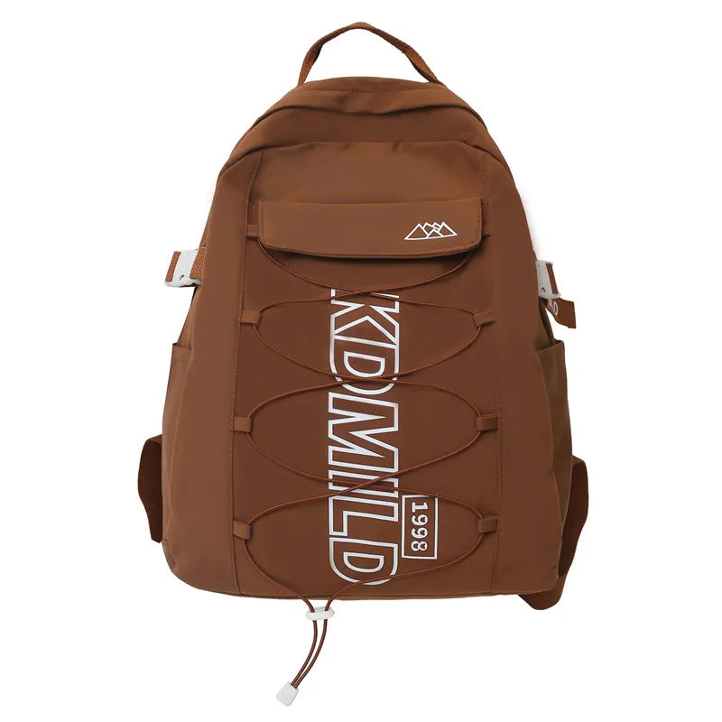 Cool Lady Cross Rope Cute College Backpack Women Leisure Harajuku School Bag Girl Book Laptop Backpack Fashion Female Travel Bag