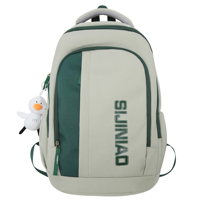 Cool Women High Capacity Laptop School Bag Girl Leisure College Backpack Fashion Ladies Travel Trendy Female Cute Nylon Book Bag