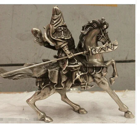 Copper Brass CHINESE crafts decor ART sculpture Blessed Chinese China Folk Culture HandMade Old Silver Bronze statue