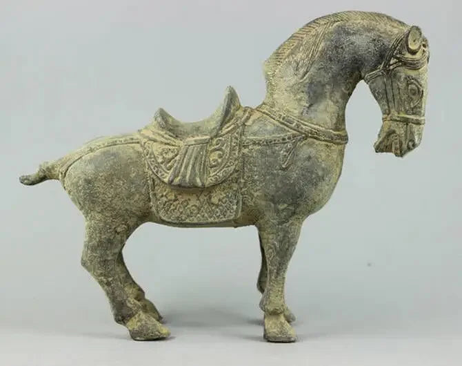 Copper Statue Collectible Decorated Old Handwork Bronze sculpture Horse statue