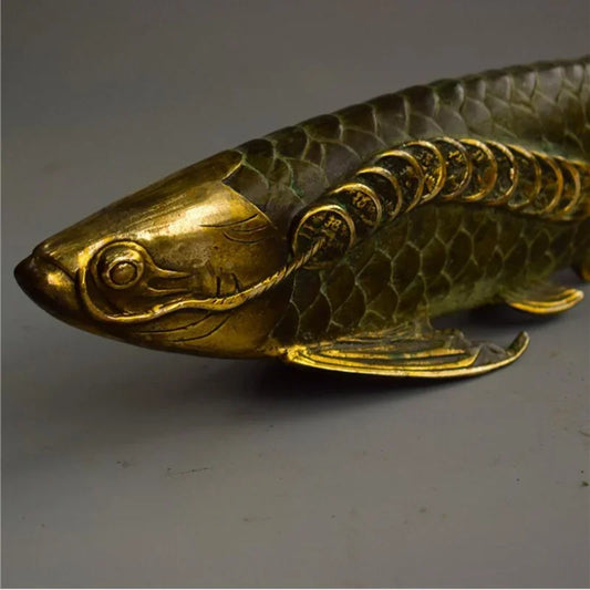 Copper Statue Factory direct selling copper fine products small goldfish home auspicious gifts ornaments copper crafts