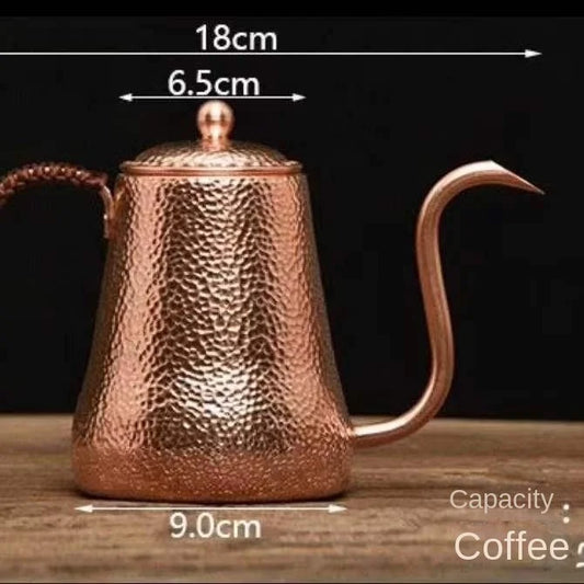 Copper pot pure hand-made copper pot, boiling teapot, copper pot copper pot home copper kettle boiling water, coffee pot