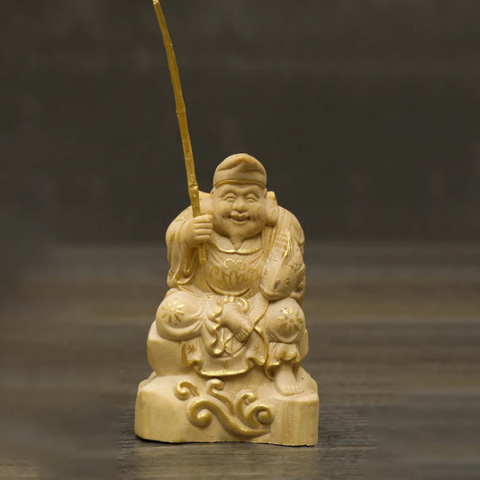 Creative Orange Decoration Home Decor Wood Buddhism China Statues Sculptures Room Decoration Best