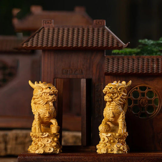 Creative Orange Sculptures Home Decor China 7 4 10cm Animal Wood Statues Sculptures Elegant Room Ornaments Best