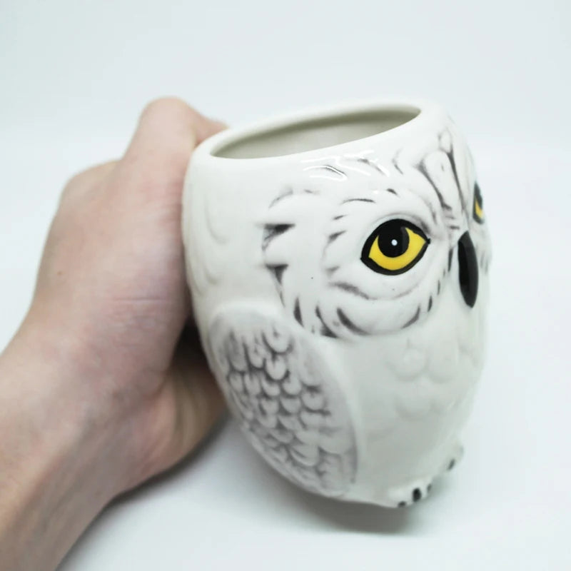 Creative Owl Mug Ceramic Mugs,Ceramic Milk Tea Cup Breakfast Morning Mug Coffe Cup Xmas Gift Collection,Cartoon Coffee cup