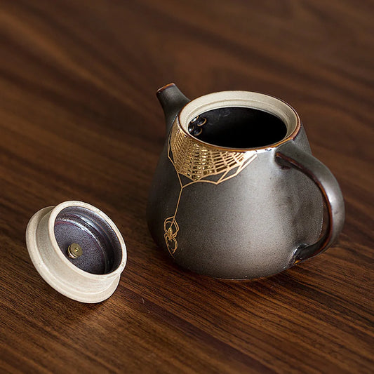 Creative Rust Glazed Teapot Tea Set Coffee Pots Kettle Puer Kitchen Accessories Teaware Infuser Pot Teapots Glass Dining Bar