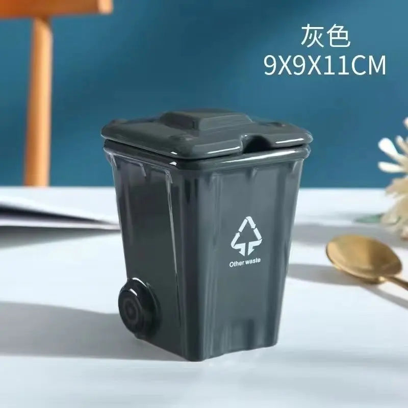 Creative Trash Can Ceramic Cup Ins High Beauty Mug Birthday Gift Online Celebrity Funny Water Cup Birthday Gifts