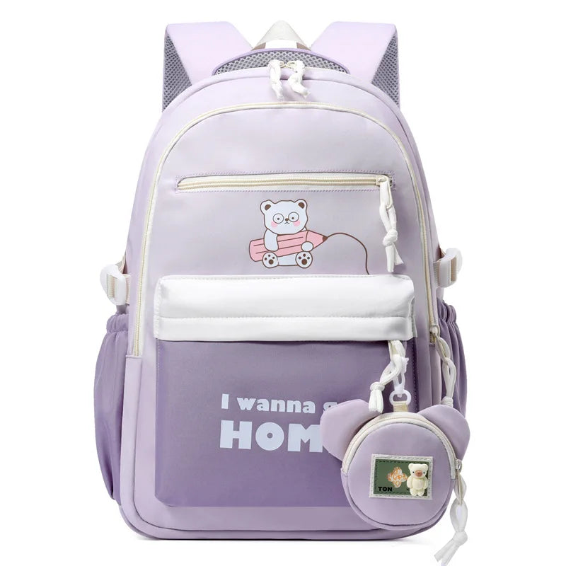 Cute College Middle School Backpack for Teen Waterproof Travel Rucksack Casual Daypack,Primary Middle Schoolbags for Boy