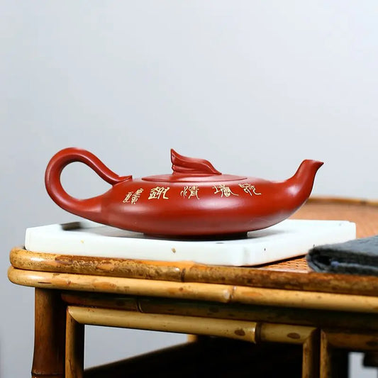 Dahongpao Tea Pot Chinese Yixing Purple Clay Teapots Handmade Stone Kettle Chinese Zisha Tea Set