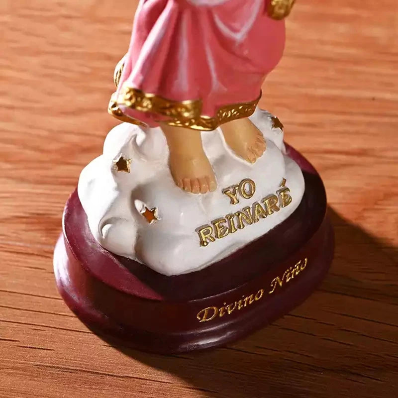 Divine Child Statue Sculpture Decoration Figurine Religious Tiny Jesus Souvenir Christian Giveaway Home Ornament Europe Style