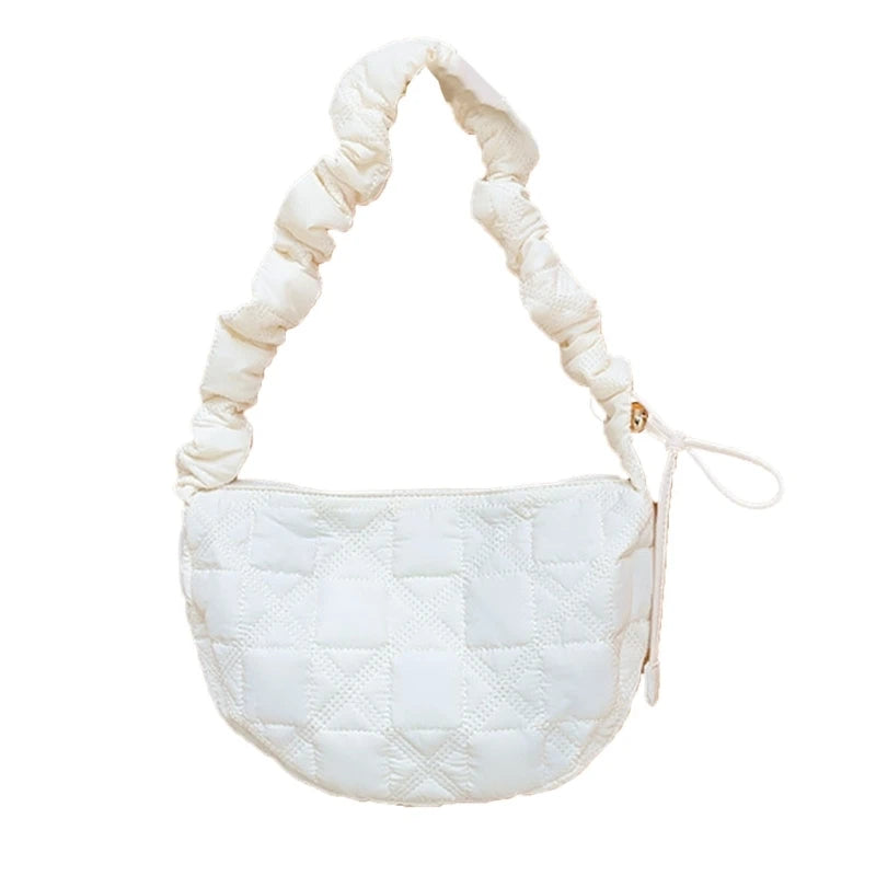 Drawstring Versatile Bags Reusable Fashion Cloud Shoulder Crossbody Bag