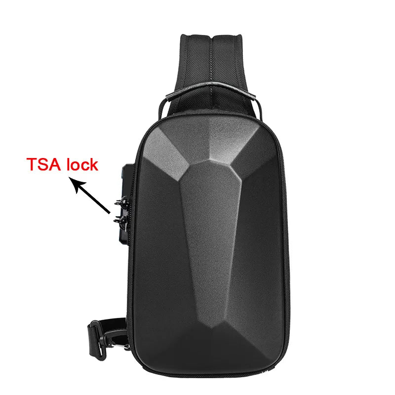 EURCOOL Men's Bag Shoulder Bag With USB Charging Crossbody Bags Anti-theft Waterproof Travel Male Backpack 9.7 Inch Ipad Bolsa
