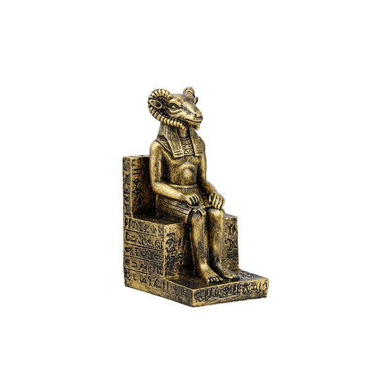 Egyptian sheep god dog god vintage decorative statue, European artwork ,Home Living Room Bedroom Hotel Feng Shui Statue