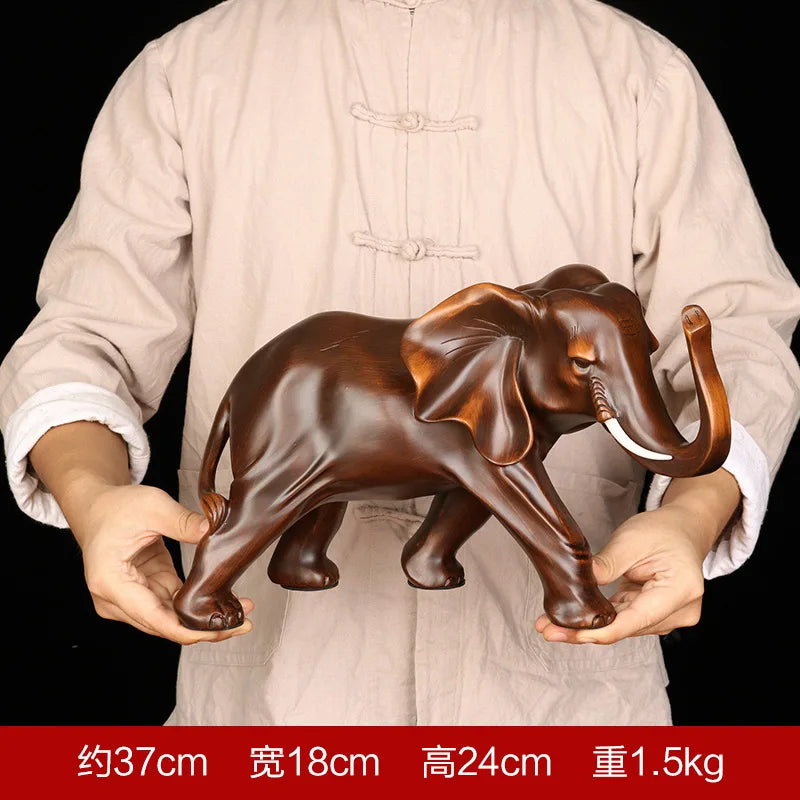 Elephant Ornament Resin Crafts Elephant Home Living Room TV Cabinet Decorations