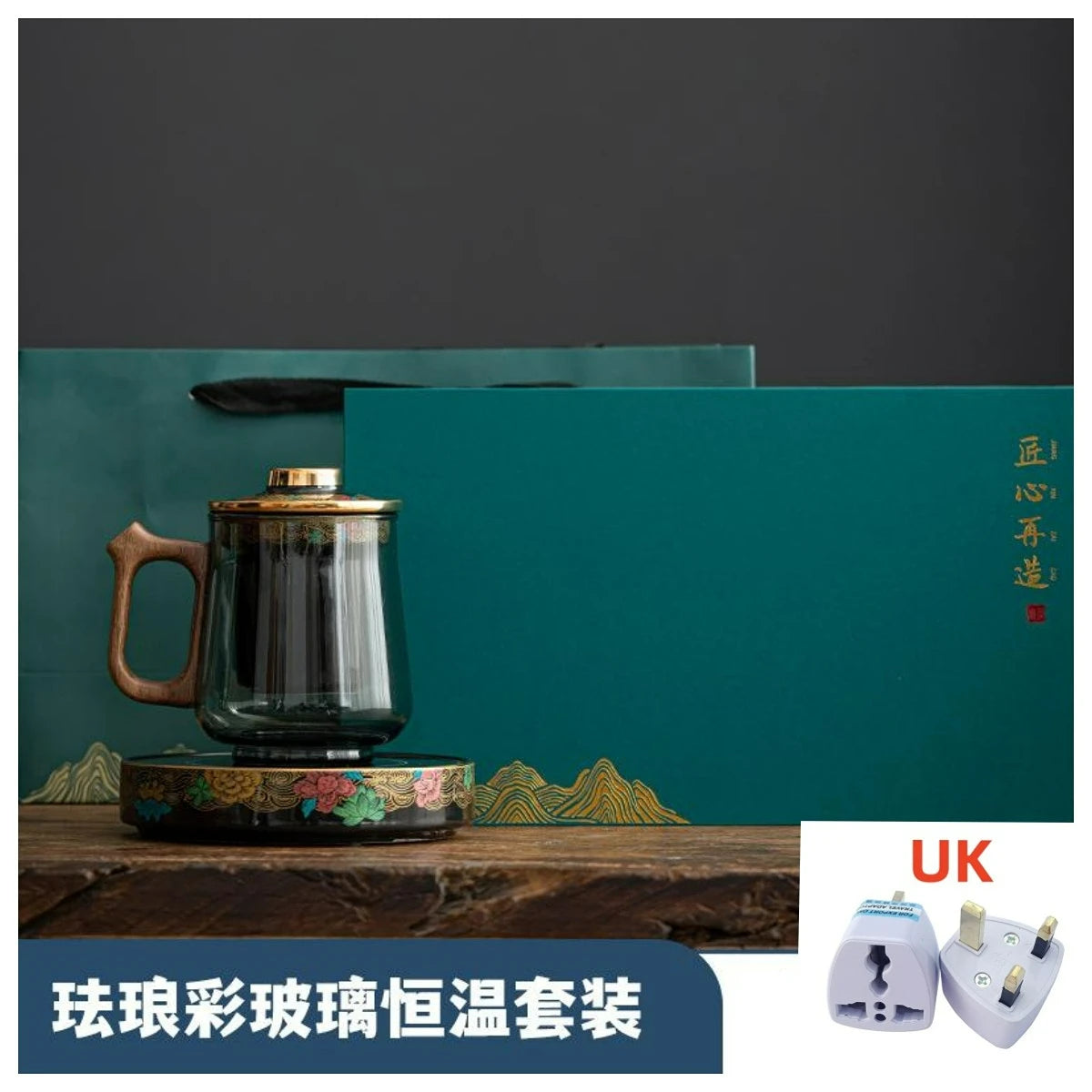 Enamel Chinese Style Tea Cup Tea Separation Glass Office Cup With Lid Filter Cup Bubble Drinkware Kitchen Dining Bar Home Garden