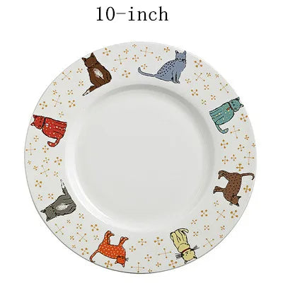 European Strolling Cat Bone China Teapot Large Capacity Heat-resistant Ceramic Water Kettle British High-end Coffee Cup Set
