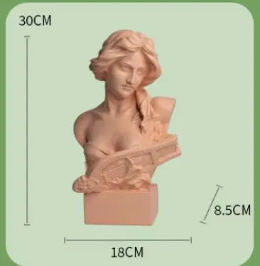 European Style Art Home Furnishings Qin Women's Imitation Plaster Figurines Resin Crafts Display Ornaments Home Decor