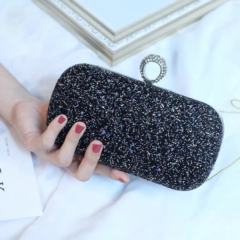 Evening Clutch Purse Women Bling Sequins Handbags 2024 Fashion Luxury Designer Phone Bag Crossbody Party Small Shoulder Bags New
