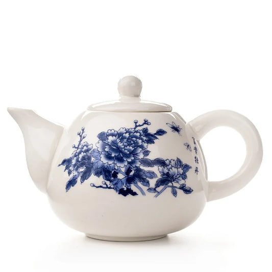 Exquisite Ceramic Kung Fu Tea PotChinese Teapot KettleCoffee Tea SetsChinese Traditions Flower Tea PotPorcelain Teaware