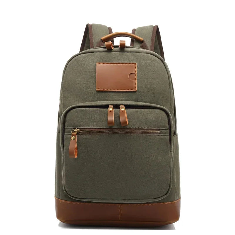 Fashion Canvas Men Backpack Large Capacity Travel Bag Casual Student Schoolbag Male Computer Laptop Bagg