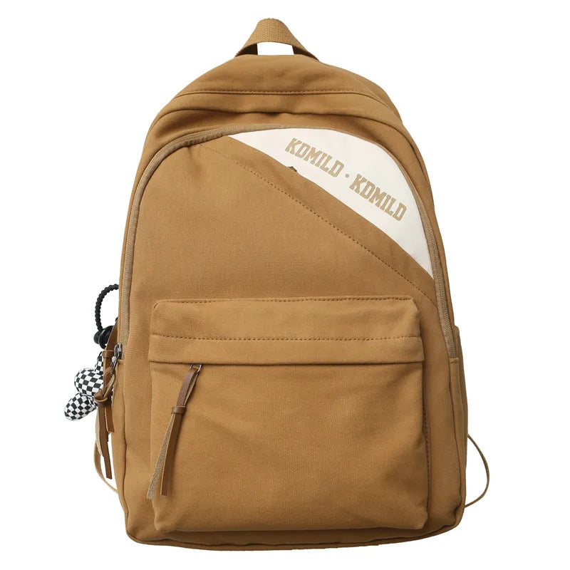 Fashion Canvas Women Green Leisure School Bag Girl Vintage Laptop Backpack Female Travel Book Bag College Kawaii Backpack Ladies