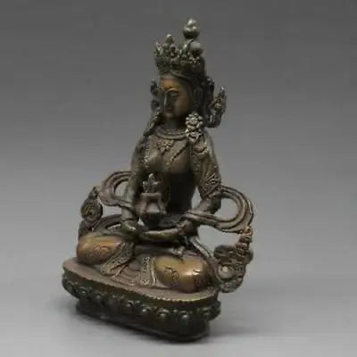 Fashion China Tibet Tibetan Buddhism Bronze Handwork Bodhisattva Vajrasattva Buddha Statue Iiving Room Decoration Home Gift