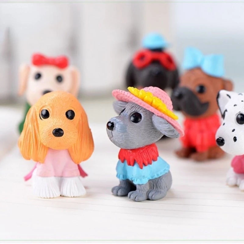 Fashion Dog Car Ornaments Micro Landscape Bonsai Decoration Desktop Creative Trinket Home Decoration Accessories Figurines