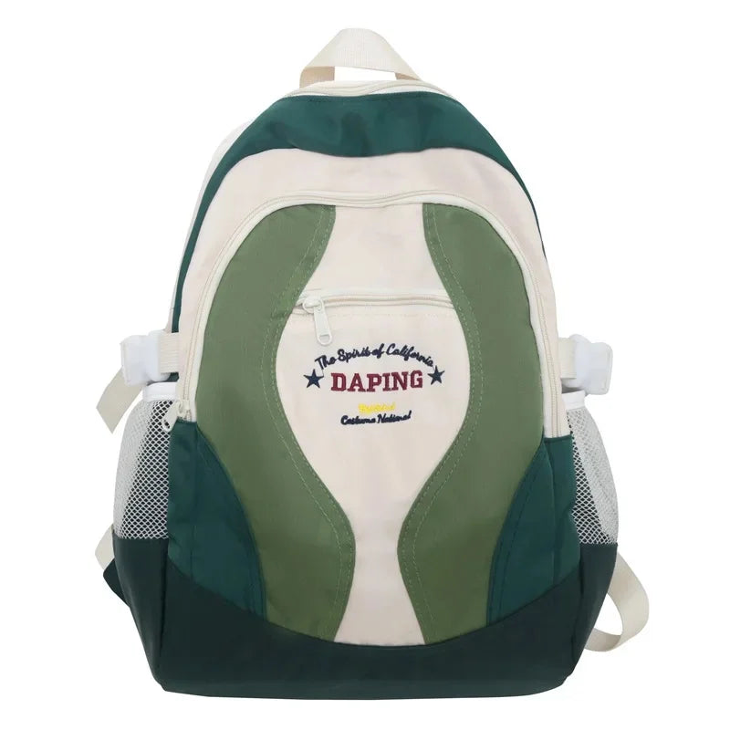 Fashion Embroidery Women's Large Capacity School For Girls Casual Feminina Travel Backpack Trend Laptop Bag