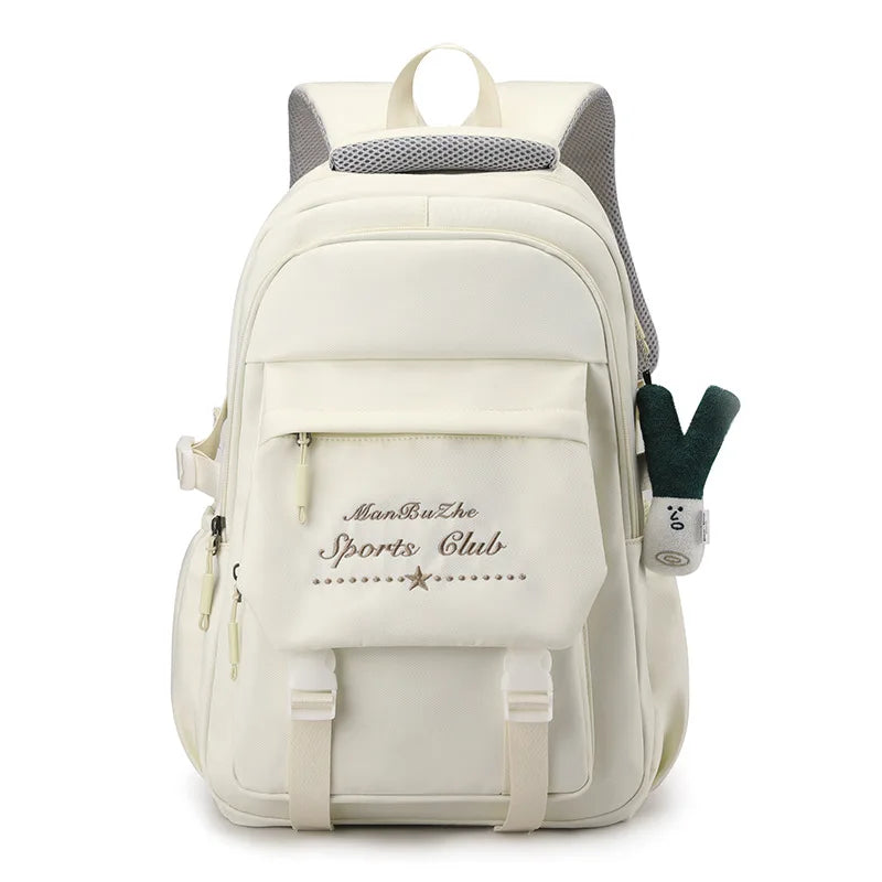 Fashion Korean Style Women Backpacks Preppy Multi Pockets Honeycomb Girl Students School Bags Teenager ShoulderBags