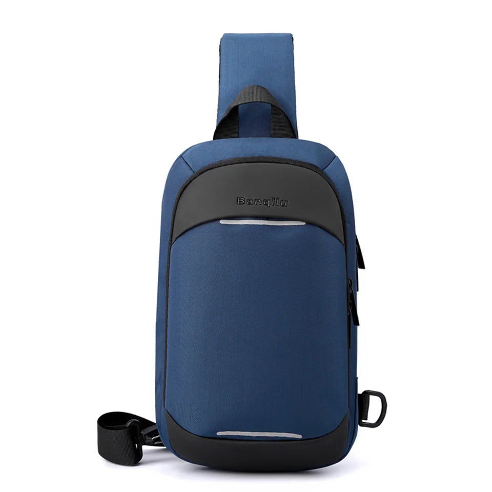 Fashion Men Clutch Phone Pocket For Men Money Purse Handbag Multifunctional Chest Pack Zipper Bag