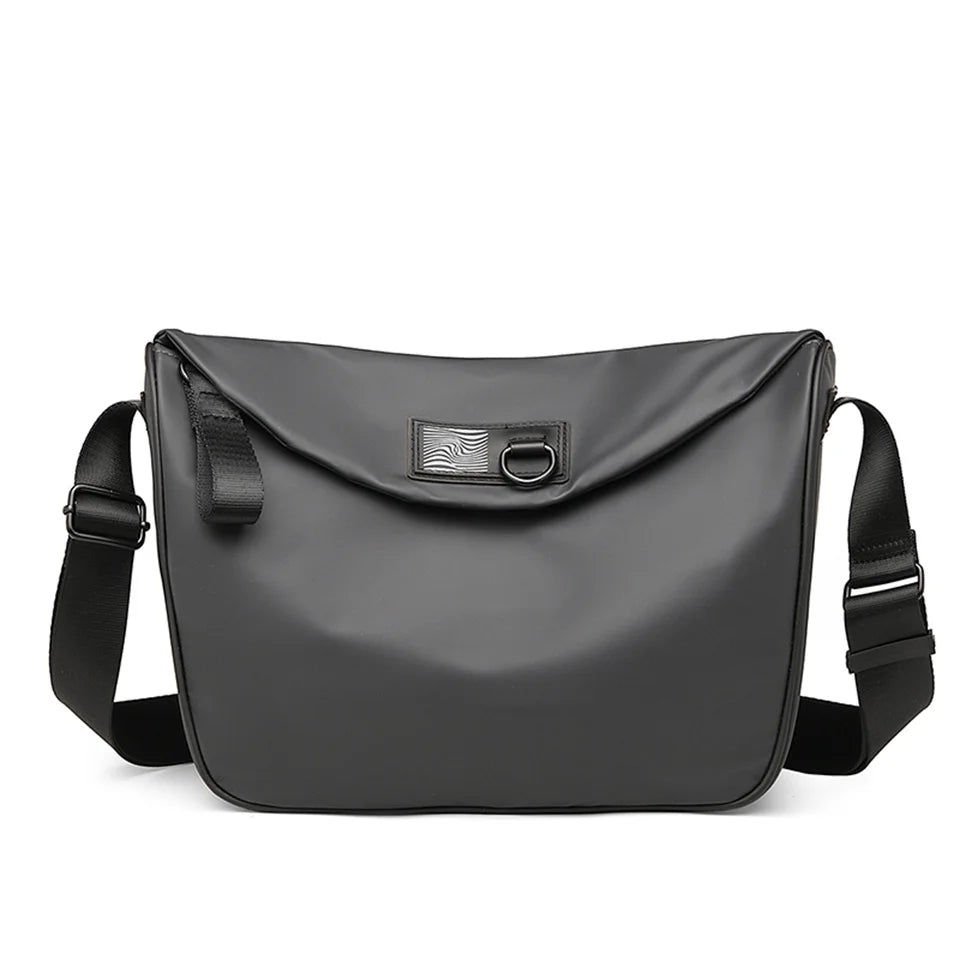Fashion Men Crossbody Bag Plush Lightweight Tote Zipper Top-handle Package Travel Shoulder Bag