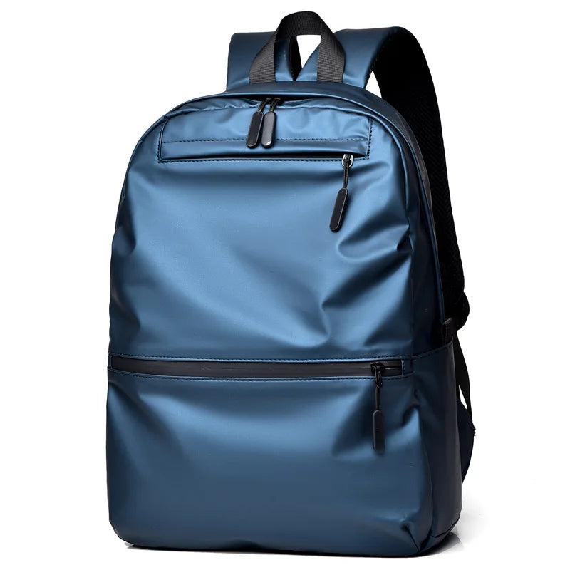 Fashion Men's Casual Backpack Black Waterproof Laptop Backpack Soft Lightweight School Bag Large Capacity Travel Bag