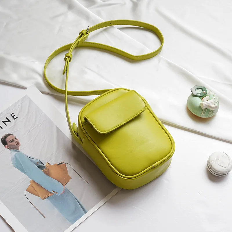 Fashion Mini Mobile Phone Bag Crossbody Bags Large Capacity Women Small Shoulder Bag PU Leather Luxury Designer Handbag Purses