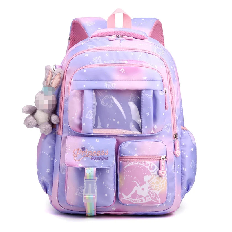 Fashion Primary School Student Backpacks for Girls Cartoon Kawaii Children School Bags Large Casual Kids Bookbag Travel Bolsas
