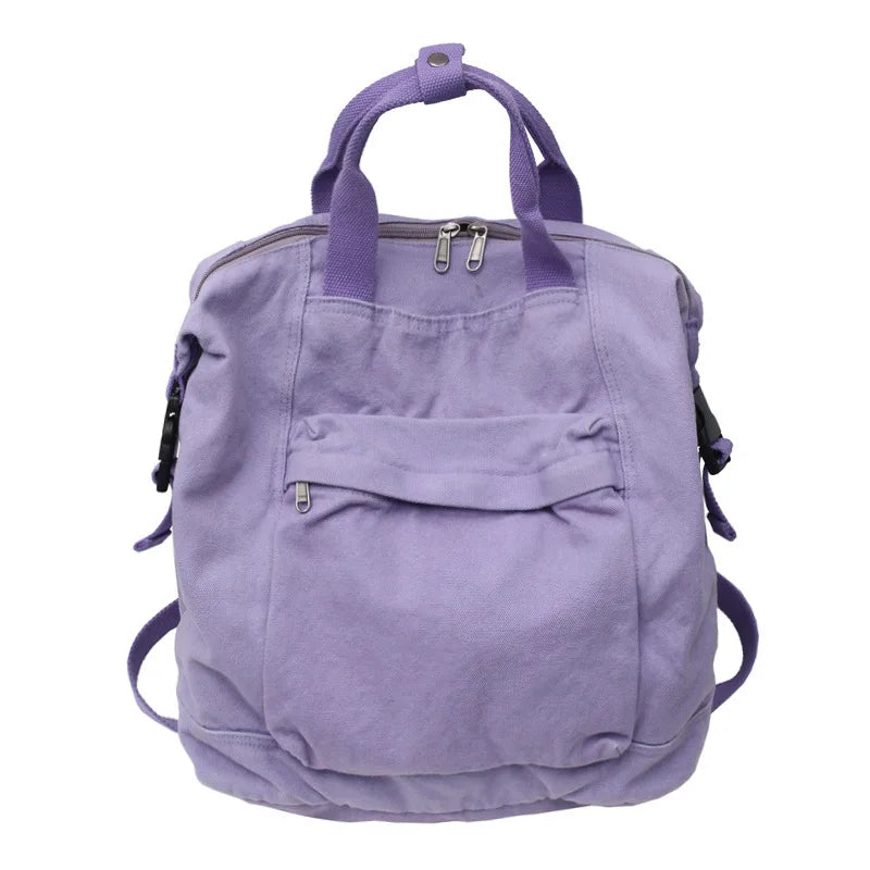 Fashion Retro Style Female Big Size Canvas Backpacks Women Vintage ShoulderBags Traveling Bags Mochila De Viaje