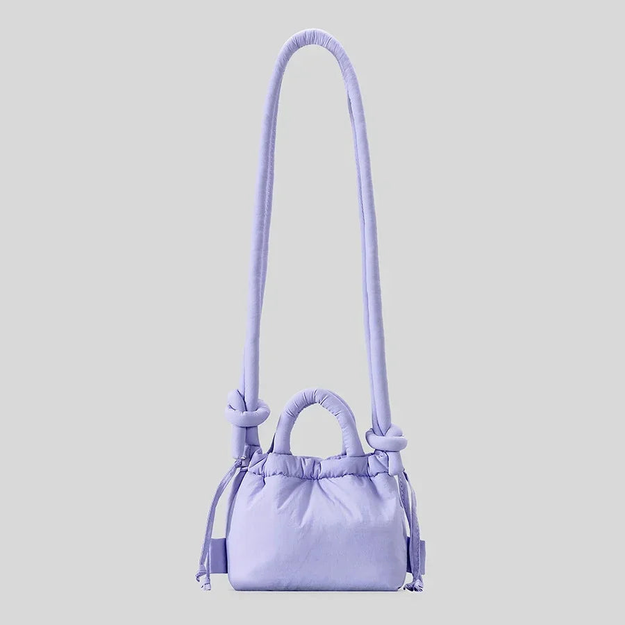 Fashion Small Puffer Tote Bag Designer Padded Women Shoulder Bags Nylon Down Cotton Crossbody Bag Mini Lady Handbags 2024