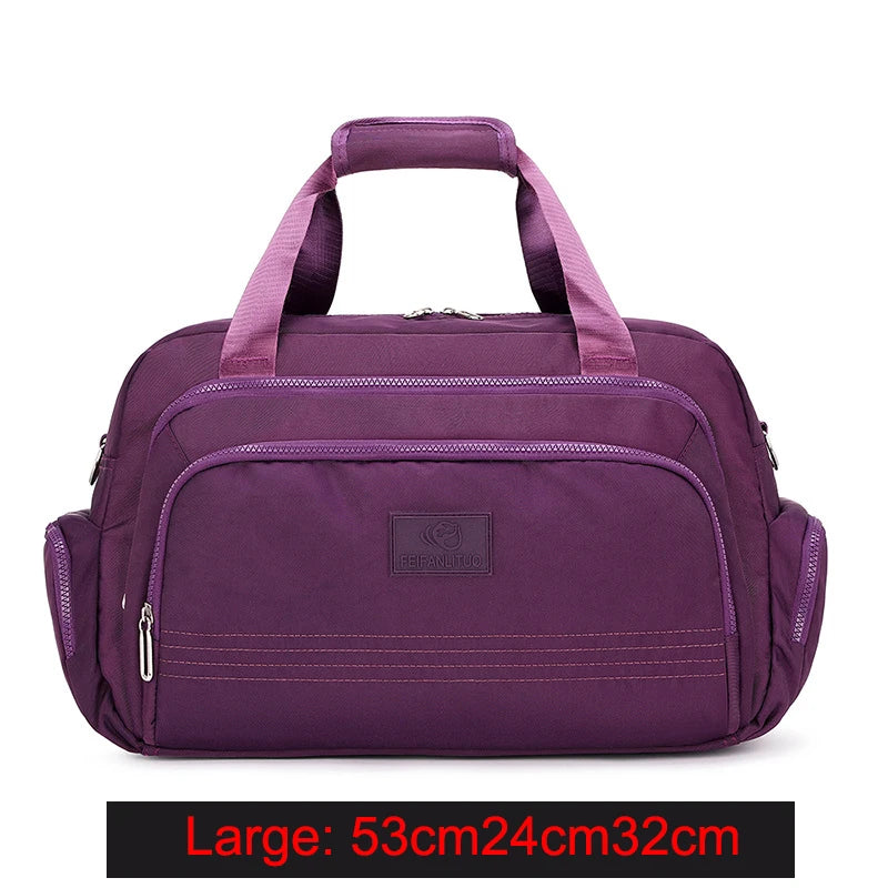 Fashion Travel Tote Bags For Women Large Capacity Oxford Cloth Luggage Bag For Men 2022 Sports Fitness Handbag Bolsas Femininas